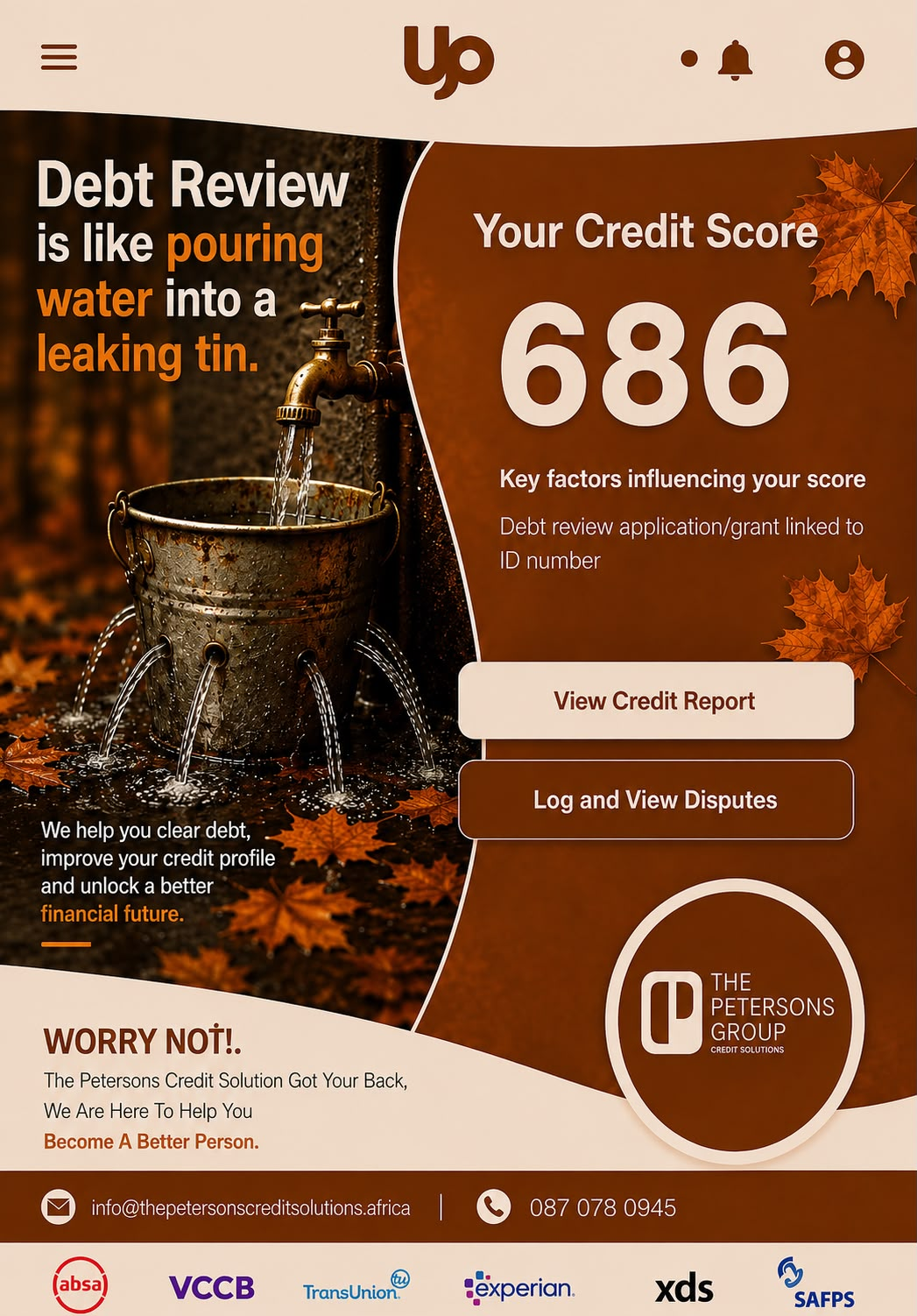 The Petersons Group Credit Solutions promotional artwork